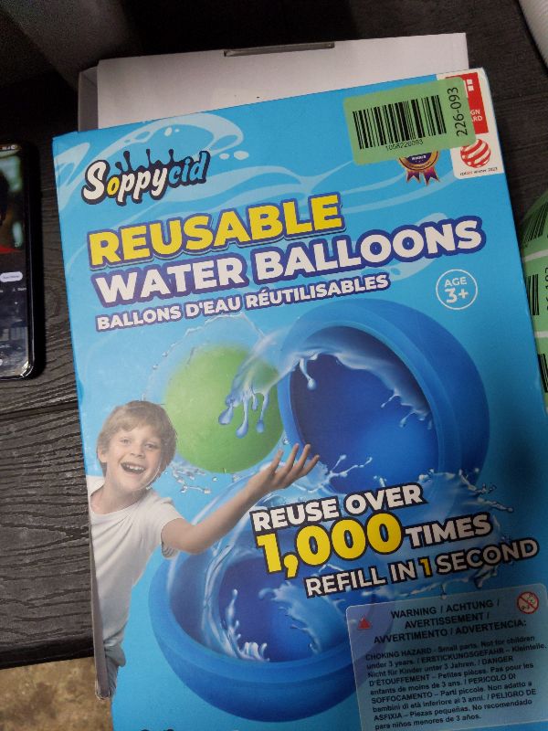 Photo 1 of 12Pcs Reusable Water Balloons, Pool Beach water Toys for Boys and Girls, Outdoor Summer Toys for Kids Ages 3-12