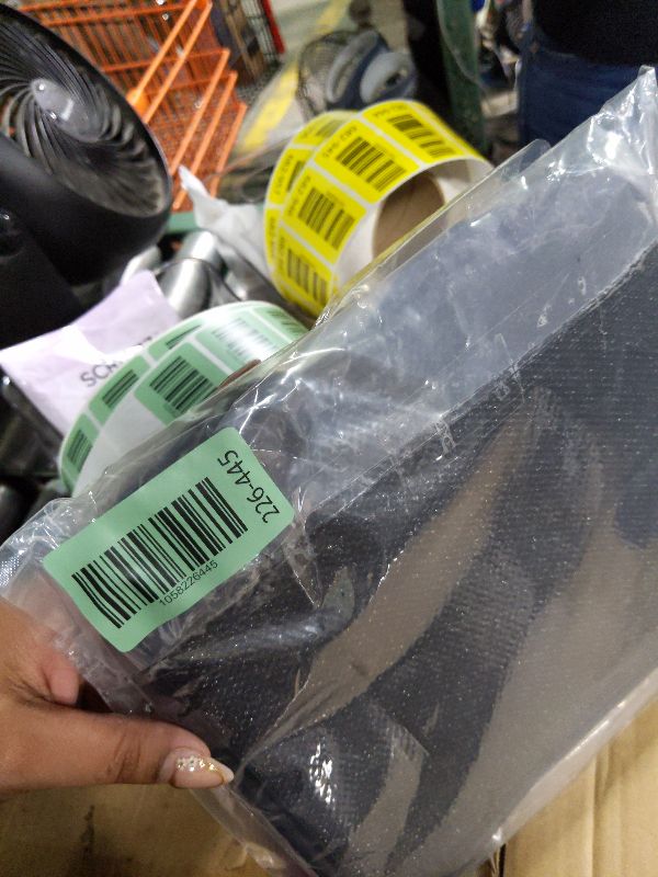 Photo 1 of 2 Pcs PU Leather Behind Seat Car Organizer, Multipurpose Hanging Bag Pocket for Most Cars (Black)