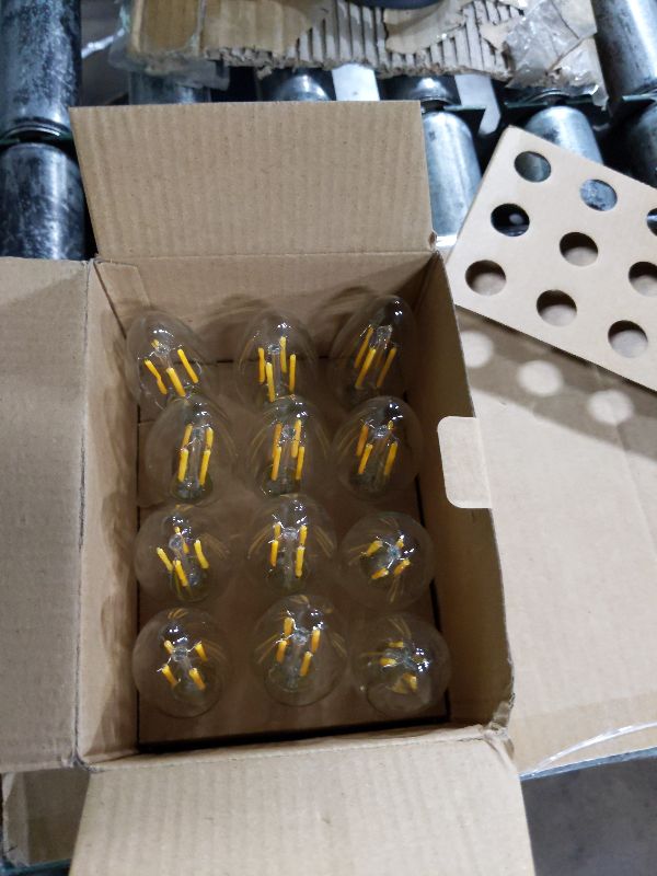 Photo 1 of 12-Pack Dimmable E12 LED Candelabra Bulbs 40Watt Equivalent, 2700K Warm White, 450Lumens, 4W B11 Vintage Chandelier Light Bulbs, LED Filament Clear Glass Candle Lamp for Ceiling Fan Home Decor1