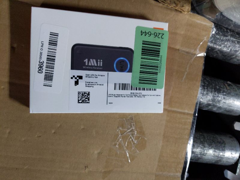 Photo 1 of 1Mii Bluetooth 5.3 Music Receiver for Car/Home Stereo, Aux Bluetooth Adapter for Car with Volume Control Supports Hands Free Calls, 16H Battery Life