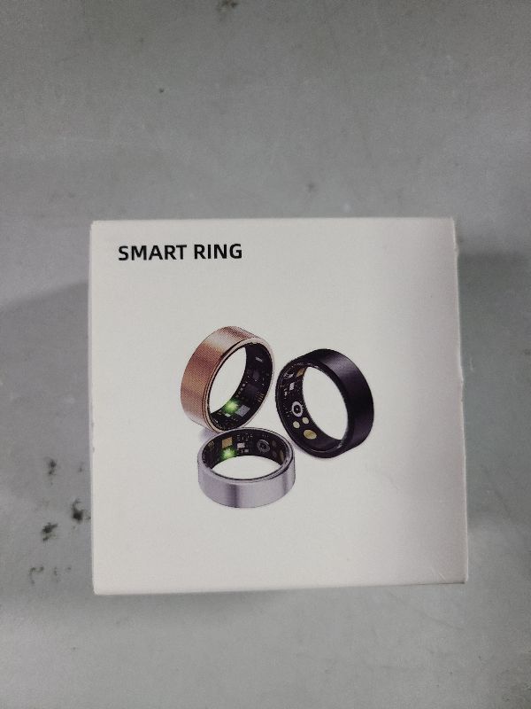 Photo 1 of  Smart Health Ring for Women Men Fitness Tracker with Heart Rate, Blood Oxygen, Blood Pressure, Sleep Monitoring, Step Counting, IP68 Waterproof for iPhone and Android, No APP Fee, Silver 8