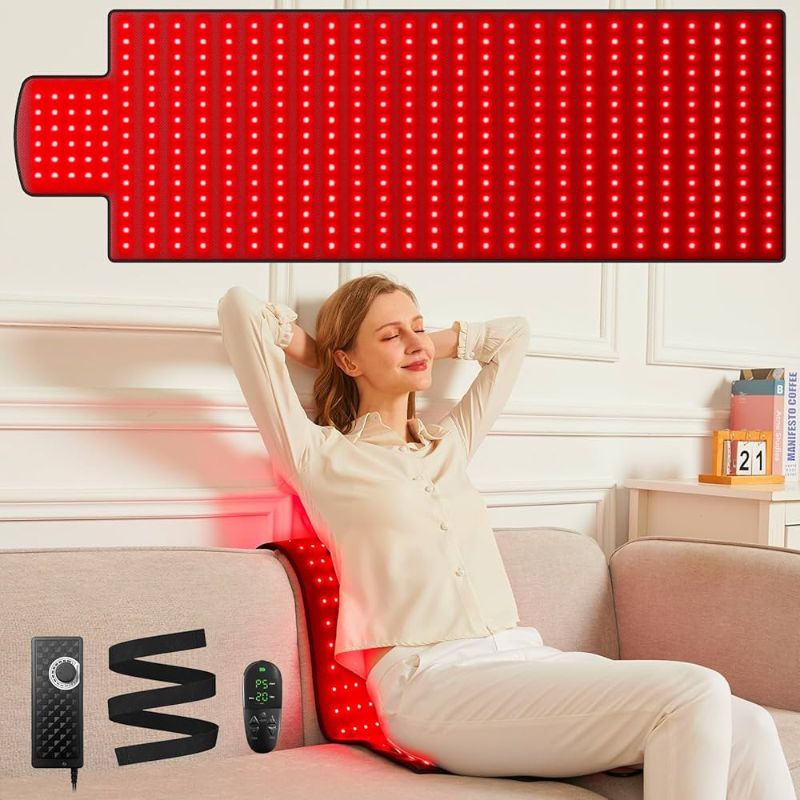 Photo 1 of 
Visit the Store, Vortro
Vortro
Visit the Store
4.3
4.3 out of 5 stars
(16)
Red Light Therapy Mat, 40" x 16.5" Red Light Therapy for Body with 420LEDs, 660nm 850nm Infrared Light Therapy with Timer for Back Shoulder Waist Knees for Women Men 