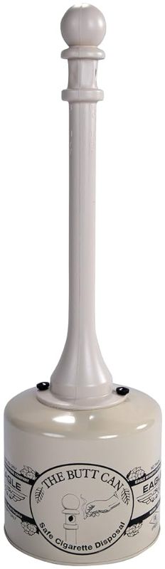 Photo 1 of 
4.6
4.6 out of 5 stars
(3,550)
Eagle 1205BEI Galvanized Steel Cigarette Butt Receptacle, 5 gallon Capacity, 40" Height, 12" Diameter, Beige", "12" od x 40" h 