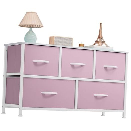 Photo 1 of  5 Drawer Dresser - Fabric Storage Tower, Organizer Unit for Bedroom, Living 