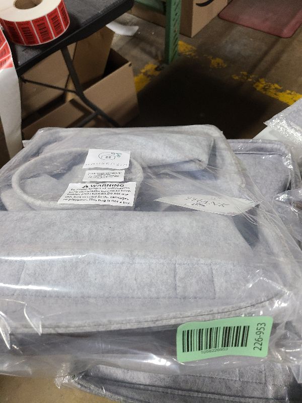 Photo 1 of 
Housenzia, Firewood Carrier with Handles [Freestanding] Tough Felt & Faux Leather Log Carrier for Firewood, Foldable Fireplace Log Holder, 50 lb Capacity with Firestick Bucket & Match Pocket | Buy Now 