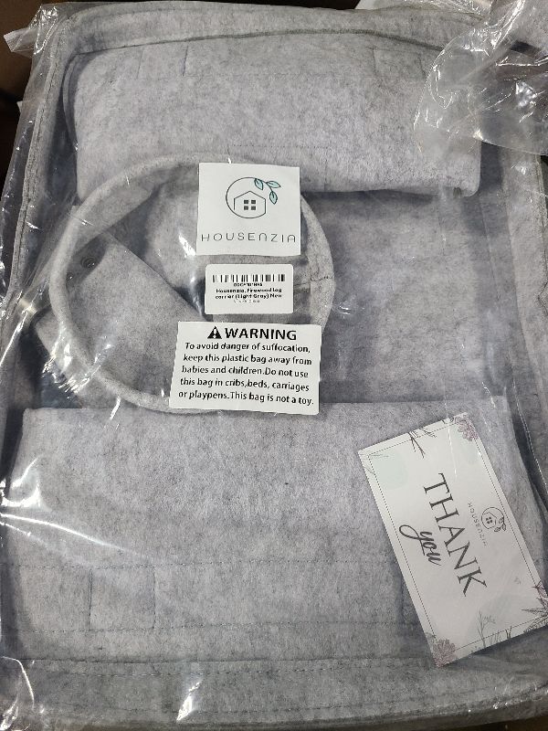 Photo 1 of 
Housenzia, Firewood Carrier with Handles [Freestanding] Tough Felt & Faux Leather Log Carrier for Firewood, Foldable Fireplace Log Holder, 50 lb Capacity with Firestick Bucket & Match Pocket | Buy Now 