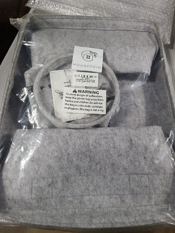 Photo 1 of 
Housenzia, Firewood Carrier with Handles [Freestanding] Tough Felt & Faux Leather Log Carrier for Firewood, Foldable Fireplace Log Holder, 50 lb Capacity with Firestick Bucket & Match Pocket | Buy Now 