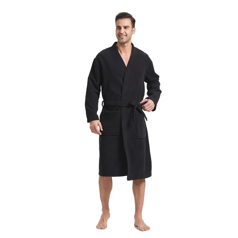 Photo 1 of 
Visit the Store, FashGudim
FashGudim
Visit the Store
4.0
4.0 out of 5 stars
(356)
FashGudim Terry Cloth Robes for Men Big and Tall Short Mens Kimono Robe Super Absorbent Spa Bathrobe Calf Length With Pockets S/M