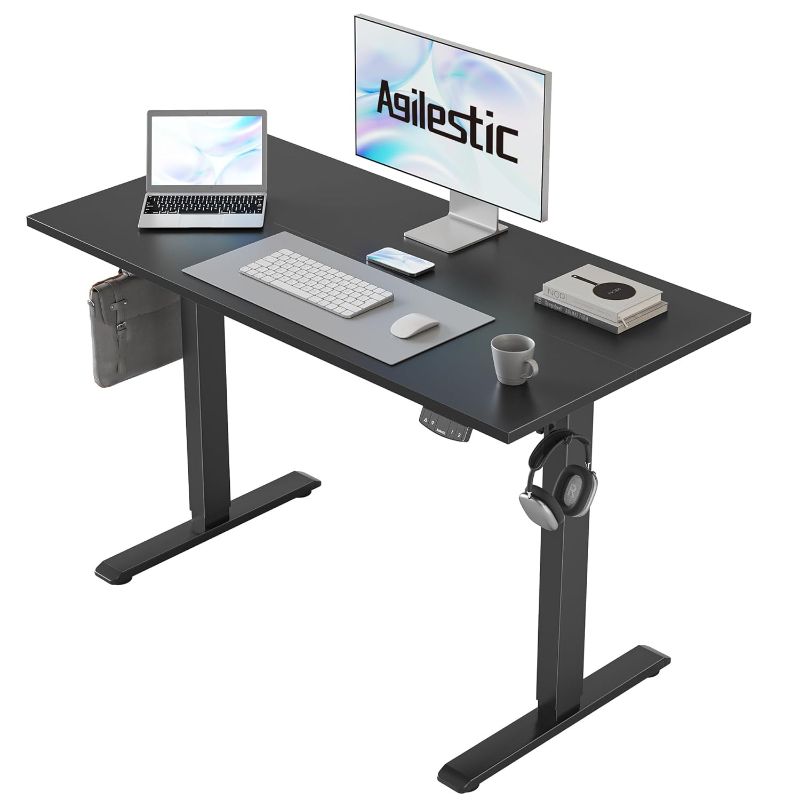 Photo 1 of  Agilestic Electric Standing Desk 40 x 24 Inches, Height Adjustable Desk, Sit Stand up for Work Office Home, Ergonomic Rising Gaming Computer Table with Memory Preset, Black
Amazon's Choice 