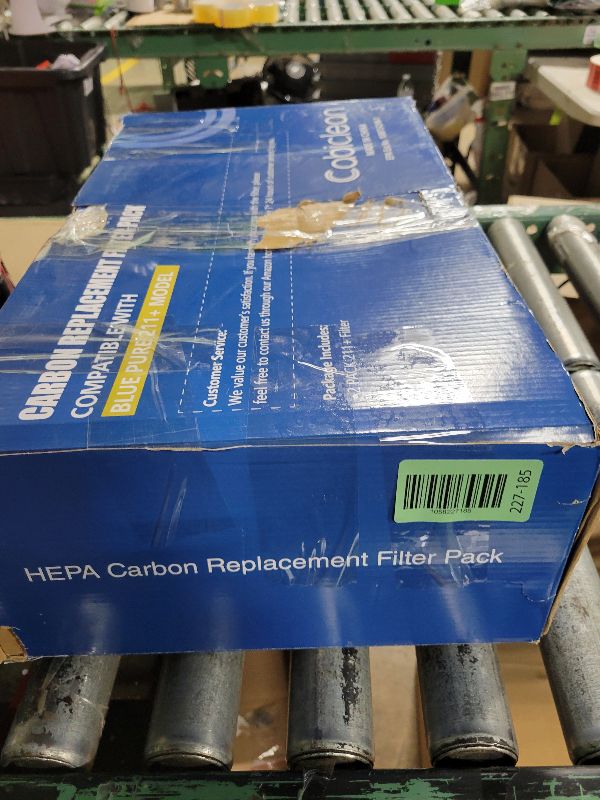 Photo 1 of 211+ Replacement Filter Compatible with Blue Pure 211+ and 211+ Auto, Foldable 211+ Series Filter Particle & Activated Carbon for Home and Wildfire Smoke, White, 2 Pack