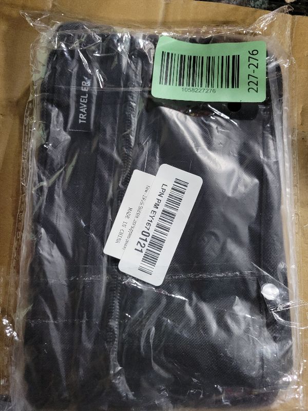 Photo 1 of 2-Pack Grid Mesh Pencil Case with Handle and Zipper, Double Layer Clear Pencil Pouch, Travel Makeup Bag and Small Toiletry Bag for Purse, Marker Pouch, College Essentials School Supplies (Black)