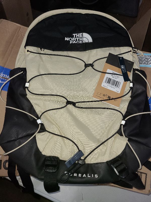Photo 1 of THE NORTH FACE Borealis Commuter Laptop Backpack | Water Repellent Finish, 16" Laptop Sleeve, Large Main Compartment for Everyday Carry, Gravel/TNF Black-NPF, One Size