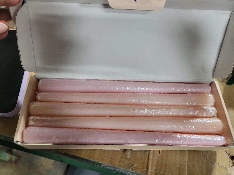 Photo 1 of 10 Inch Baby-Pink Taper Candles for Home Decoration, 10 Pack Unscented Candlesticks for Dinner Wedding Party, Smokeless and Dripless Candle Sticks