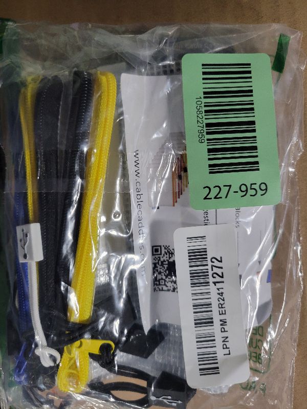 Photo 1 of 10 - USB Cable Organizer Pouches, Manage Cables, Travel Cable Oranizer, Color Coded with USB Zipper Pulls