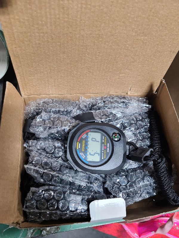 Photo 1 of 12 pack Multi-function Electronic Digital Sport Stopwatch Timer, Large Display with Date Time and Alarm Function,suitable for Sports Coaches Fitness Coaches and Referees