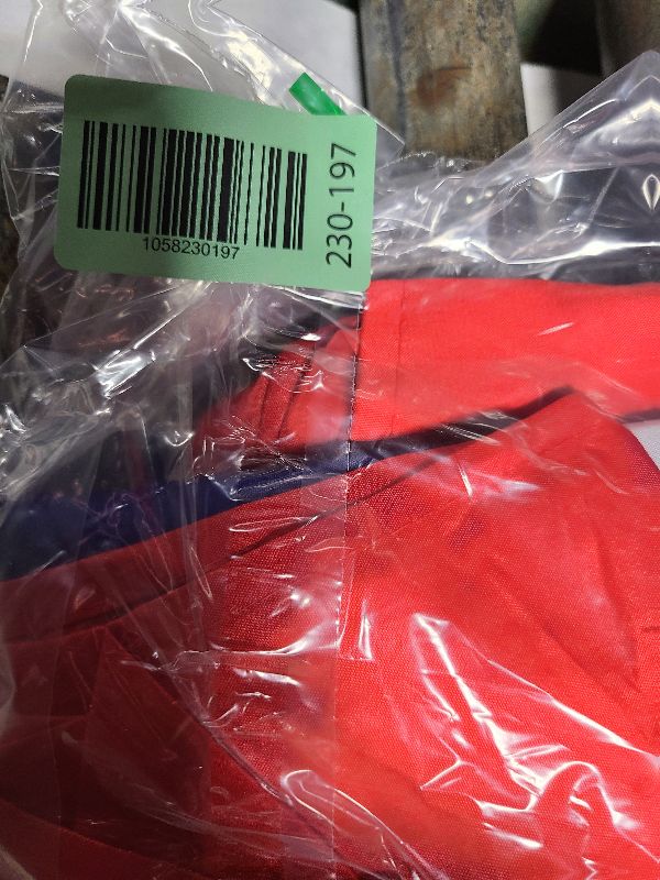 Photo 1 of 2 Pack USA Pleated Fan Flag, 3x6 Ft American US Flag Patriotic Bunting Stars and ?Stripes Banner with Canvas Header and Brass Grommets for 4th of July Memorial Day Indoor Outdoor Decoration