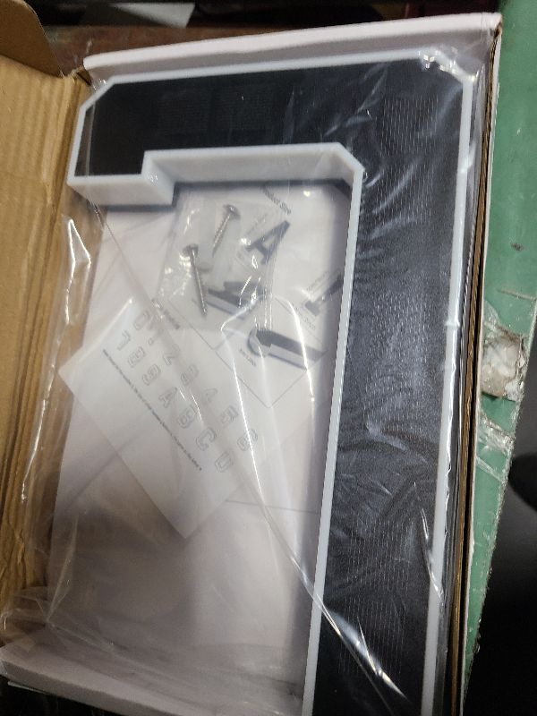 Photo 1 of ISUNMEA 9 Inch Solar Lighted House Numbers for Outside, Light Up Waterproof LED Address Numbers Signs for Houses, Large Personalized Illuminated Exterior Modern House Numbers Light (7-Black, 9IN)