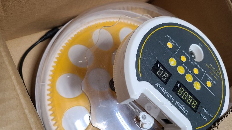 Photo 1 of 18 Egg Incubator with Automatic Egg Turning and Humidity Control, Incubators for Hatching Eggs, Incubator for Farm Science Classroom Home Chicken Duck