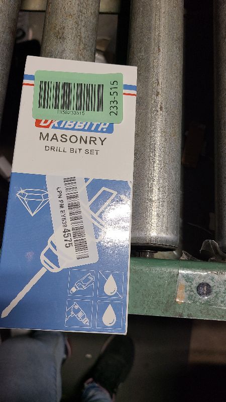 Photo 1 of 11-pc Masonry Drill Bits Carbide Concrete Drill Bit Set for Stone Tile Brick Ceramic Glass Metal Sheet Plastic and Wood, Quick Change 1/4" Hex Shank, Size 5/32” 3/16" 1/4" 5/16" 3/8" 1/2" with Case