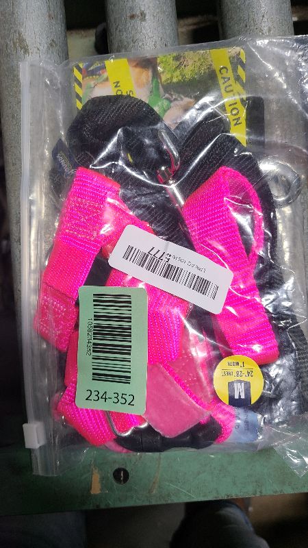 Photo 1 of 2 Hounds Design Freedom No Pull Dog Harness, Adjustable Harness and Leash Set, Easy Walking & Comfortable Control, Fits Small, Medium & Large Dogs, Solid Colors, Made in USA, 1" MD, Hot Pink