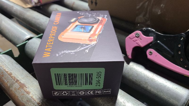 Photo 1 of 33FT Underwater Camera 4K 30FPS Waterproof Digital Camera with Dual Screens Selfie Built-in 2500 mAh Battery for Snorkeling,Novice Photographer,Black
