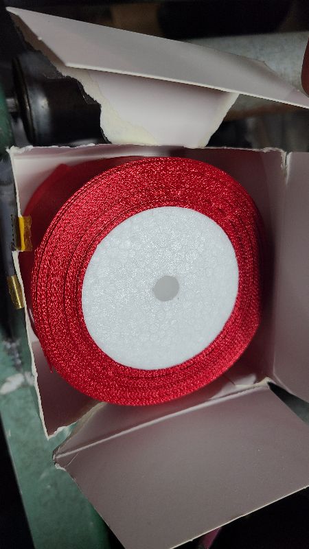 Photo 1 of 1 Rolls Burgundy Ribbon 50 Yards 1.5 Inches Wide Double Faced Polyester Solid Satin Ribbon for Valentine's Day Christmas Wedding Present Wrapping Crafts Burgundy Party Decoration