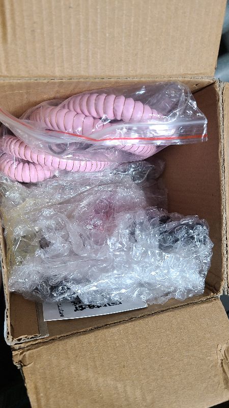 Photo 1 of 12'' Shisha Hookah Set - Modern Glass Vase, 2 Hose, 50 Hookah Foil, 50 Tips (Pink)