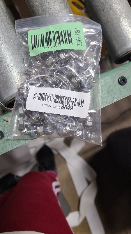 Photo 1 of #14 x 3/4" (50 pcs) Hex Washer Head Self Drilling Screws, 410 Stainless Steel Metal Sheet Tek Screws, Self Tapping Point, No Pre-drilled Hole Needs