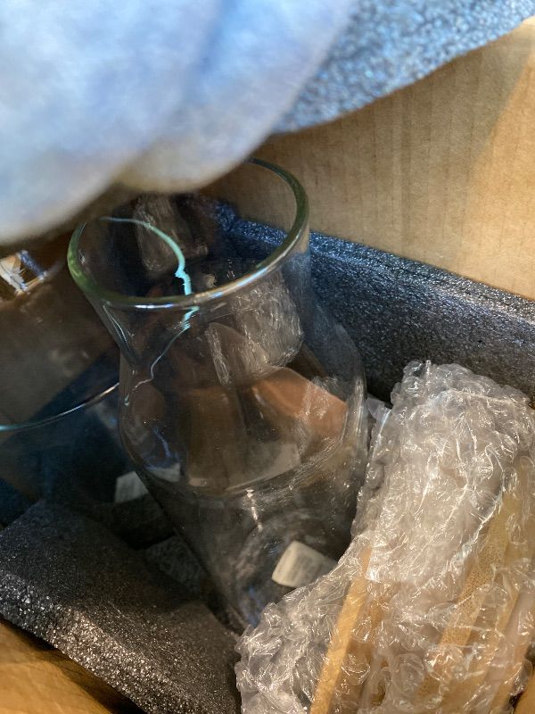 Photo 1 of *Missing Parts - Check clerk notes*
Glass Laundry Detergent Dispenser Containers with 36 Labels - Glass Jars with Lids - Laundry Room Organization - Storage Containers for Detergent, pods, liquid Fabric softener, Scent Booster Set of 4