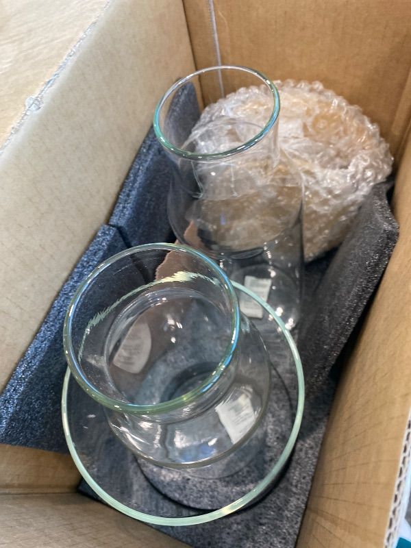 Photo 1 of *Missing Parts - Check clerk notes*
Glass Laundry Detergent Dispenser Containers with 36 Labels - Glass Jars with Lids - Laundry Room Organization - Storage Containers for Detergent, pods, liquid Fabric softener, Scent Booster Set of 4