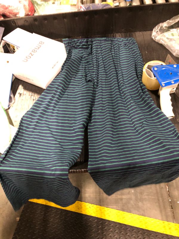 Photo 1 of ***ONLY PANTS***Panadila Womens Striped Two Piece Sets Summer Lounge Outfits Sailor Tube Top and Pants Matching Set Beach Vacation Travel Y2k (Navy Green Combo,M)