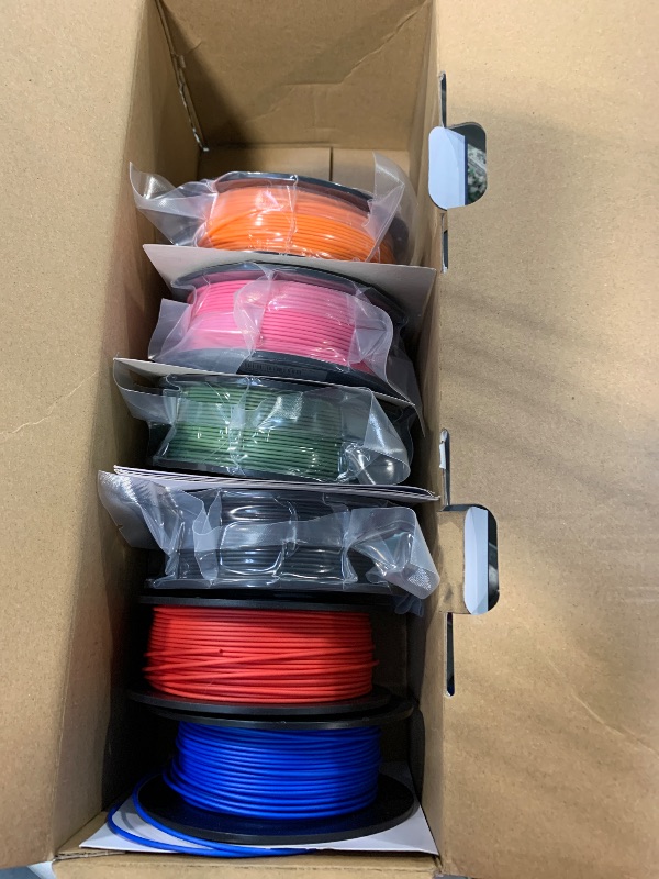 Photo 1 of ****MISSING PART***

JAYO Matte PLA 3D Printer Filament Bundle 2KG, PLA Matte Filament 1.75mm Bulk, 8 Pack 250g Spool Filament (Black, White, Blue, Red, Pink, Orange, Light Yellow, Olive Green)