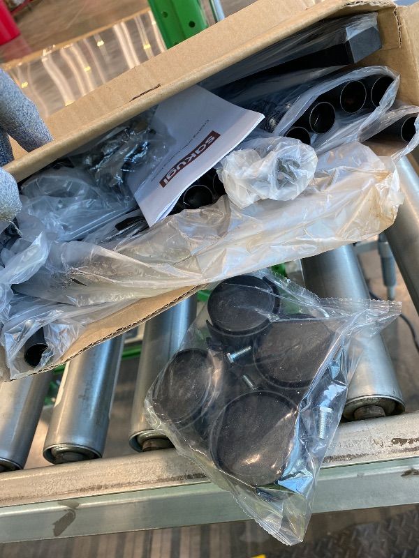 Photo 1 of *Item Is Dirty*
Sakugi Clothes Rack - Clothing Rack with Storage Mesh Shelf & Casters, Heavy-Duty Metal Clothing Rack for Hanging Clothes, Dresses, Coats, Large Load Capacity, Easy Assembly, Black, 28.0"x16.9"x59.0"