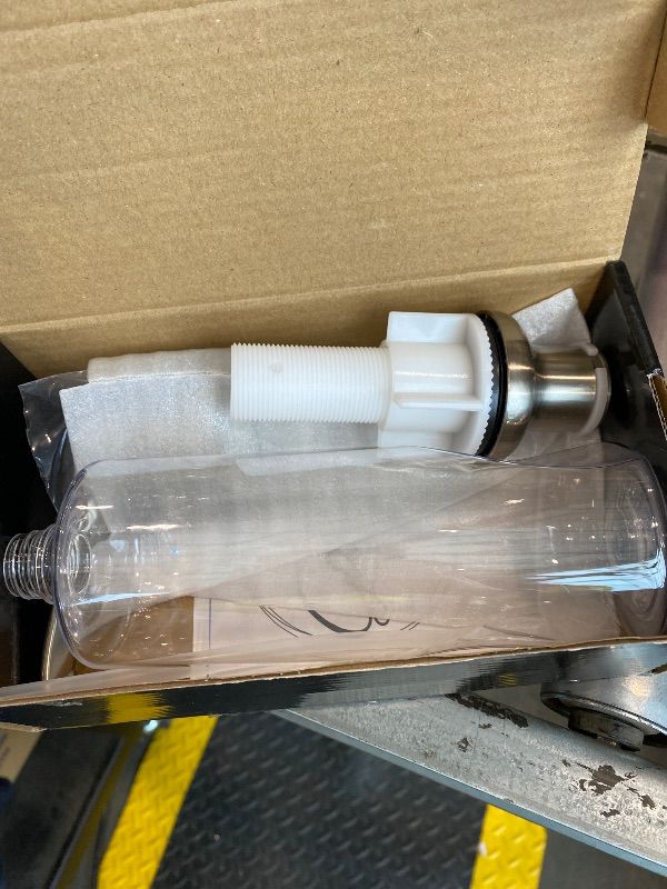 Photo 1 of *MINOR DAMAGE - USED*
GAGALIFE Kitchen Sink Soap Dispenser - Brushed Nickel Built in Soap Dispenser with 17 OZ Bottle, Lotion Dispenser for Kitchen Sink, Refill from The Top