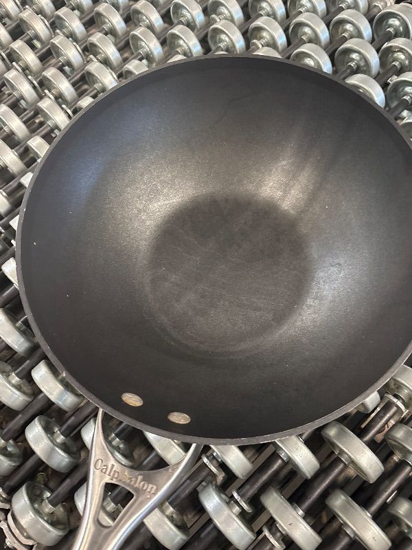 Photo 1 of **MINOR DAMAGE**
KitchenAid Hard Anodized Induction Nonstick Stir Fry Pan/Wok with Helper Handle, 12.25 Inch - Matte Black