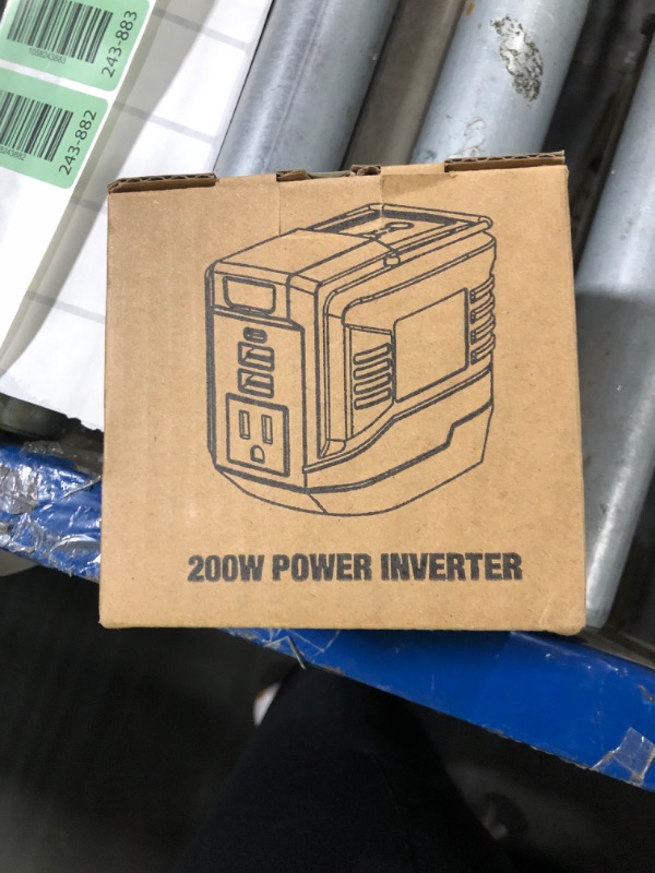 Photo 1 of *Missing Parts - Check clerk notes*
200W Portable Power Inverter for DeWALT 20V,Outdoor Generato Battery Converter with 2 USB&LED&AC Battery Powered Outlet,Convert DC 18V/20V to AC 110V-120V Portable Power Station(Tool Only)