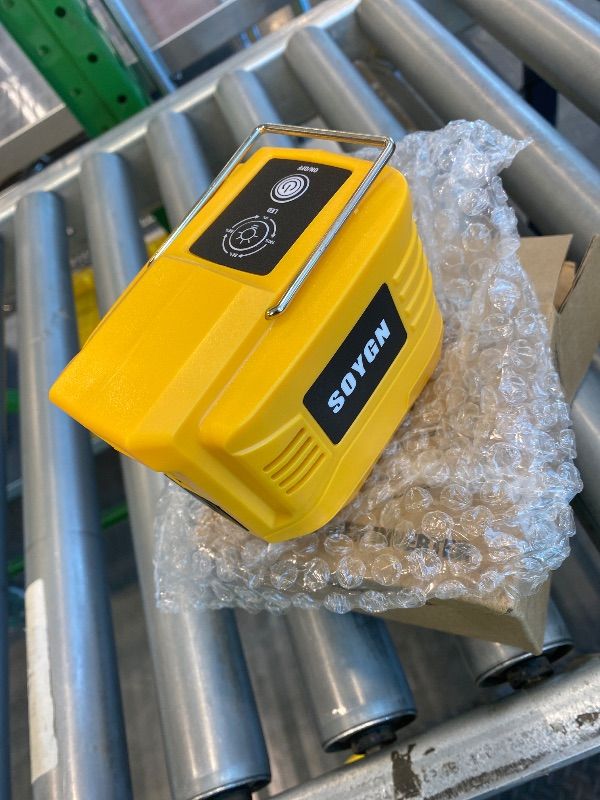 Photo 1 of *Missing Parts - Check clerk notes*
200W Portable Power Inverter for DeWALT 20V,Outdoor Generato Battery Converter with 2 USB&LED&AC Battery Powered Outlet,Convert DC 18V/20V to AC 110V-120V Portable Power Station(Tool Only)