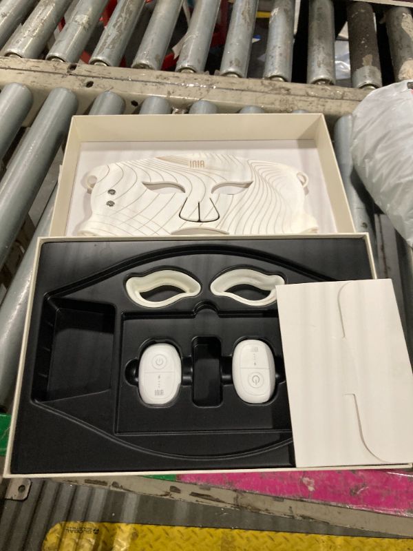 Photo 1 of *Minor Damaged - Check clerk notes*
INIA Red Light Therapy Mask for Face, Glow Wireless LED Face Mask Light Therapy with Near-Infrared Red Light (NIR), Rechargeable and Ergonomic Design for Home & Travel