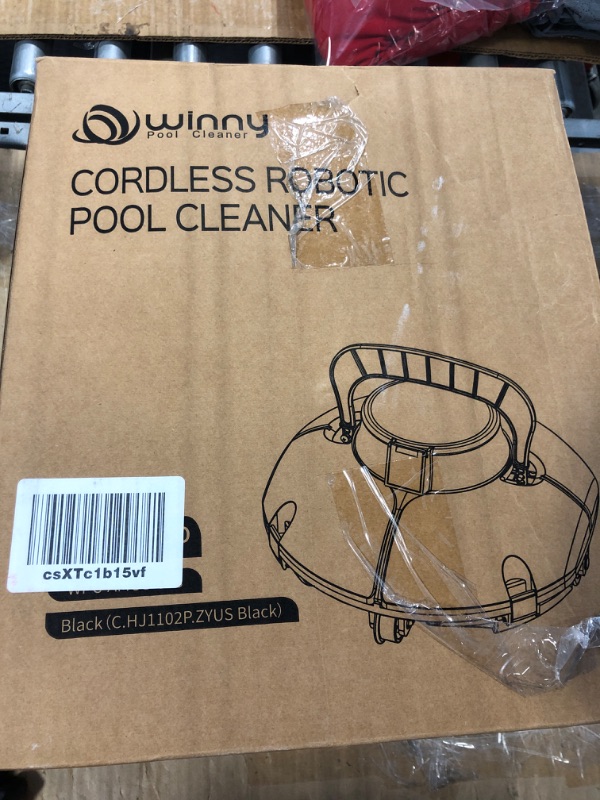 Photo 1 of (2025 Upgrade) Cordless Robotic Pool Cleaner, Lasts 80 Min, Automatic Vacuum for Above-Ground Pools up to 645 Sq.ft,Portable, Self-Parking,Light Black