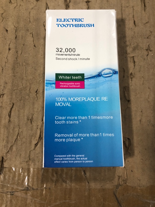 Photo 1 of ?????? RED-NI Sonic Electric Toothbrush, 4 Free Replacement Heads Included as Gifts Ideal for Adult Children and Couples Use USB Fast Charging Waterproof Toothbrush,Model: ET201 (Blue)