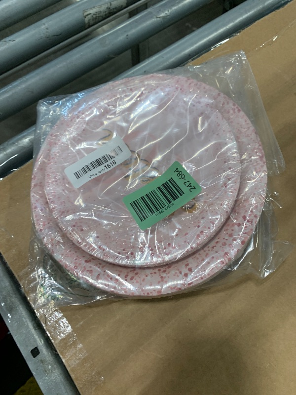 Photo 1 of 
pink party plates