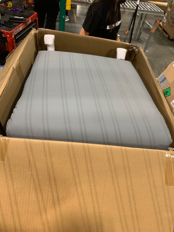 Photo 1 of ***ONLY BOX 1/2*** GarveeHome Power Recliner Chair Swivel Glider Upholstered Faux Leather Nursery Rocker Reclining Sofa Chair with Charging Port, Curved Armrests & Padded Backrest (Gray)