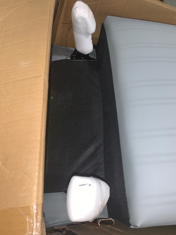 Photo 1 of ***ONLY BOX 1/2*** GarveeHome Power Recliner Chair Swivel Glider Upholstered Faux Leather Nursery Rocker Reclining Sofa Chair with Charging Port, Curved Armrests & Padded Backrest (Gray)