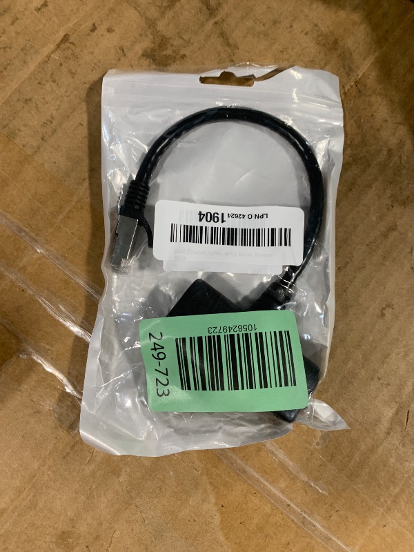 Photo 1 of ?Upgrade? RJ45 Ethernet Splitter Cable, RJ45 1 Male to 3 Female Network Splitter Cable Suitable Super Cat5, Cat5e, Cat6, Cat7 LAN Ethernet Socket Connector Adapter, for Set-top Boxes, Routers