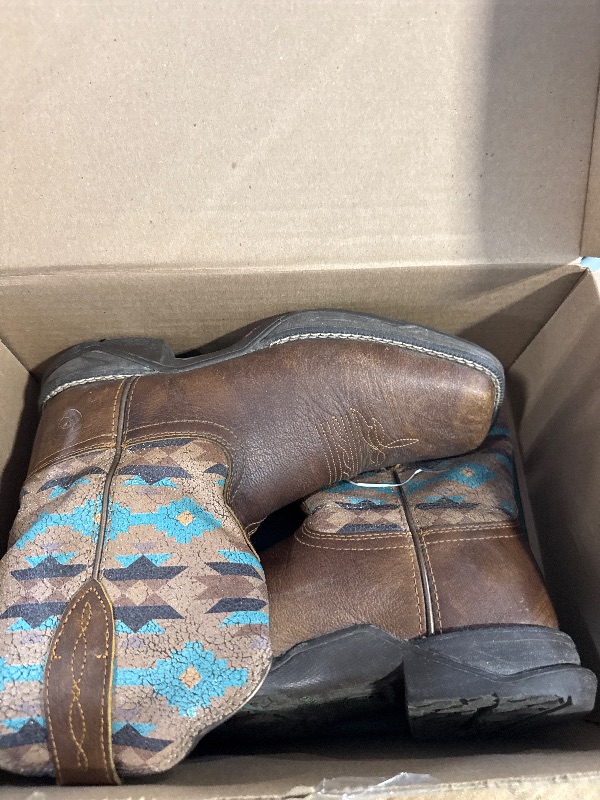 Photo 1 of ***CORRECT ITEM****ARIAT Womens Anthem Shortie Savanna Western Boot Dry Taupe/Turquoise Aztec 6.5
****USED****