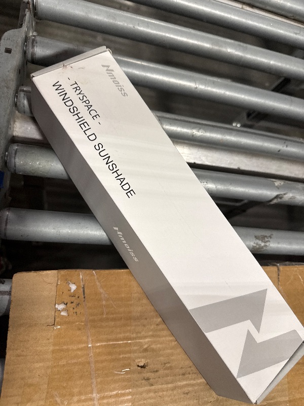 Photo 1 of [2025 Upgrade] Nmoiss Windshield Sun Shade Umbrella - [Vinyl Coating Heat Shield] Protect Car from Sun Rays & Heat Damage Keep Cool and Protect Interior, Spring Structure Edge Medium 56" L x 31" W