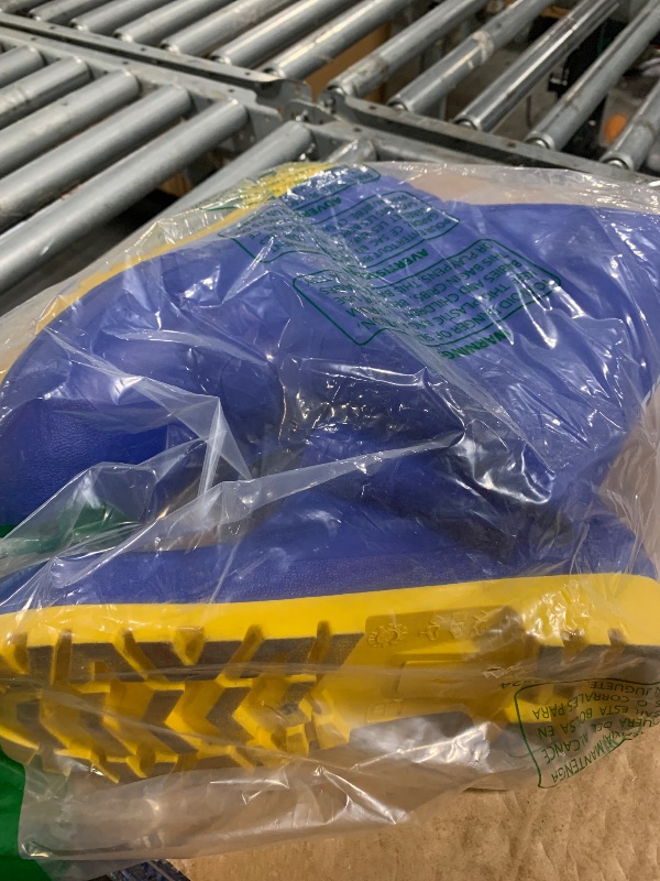 Photo 1 of ** SIZE 11**HISEA Men's Steel Toe Rubber Boots PVC Rain Boots,Garden Fishing Work Boots for Agriculture and Industrial Working Waterproof and Slip Resistant Knee Boots Size 11 Blue