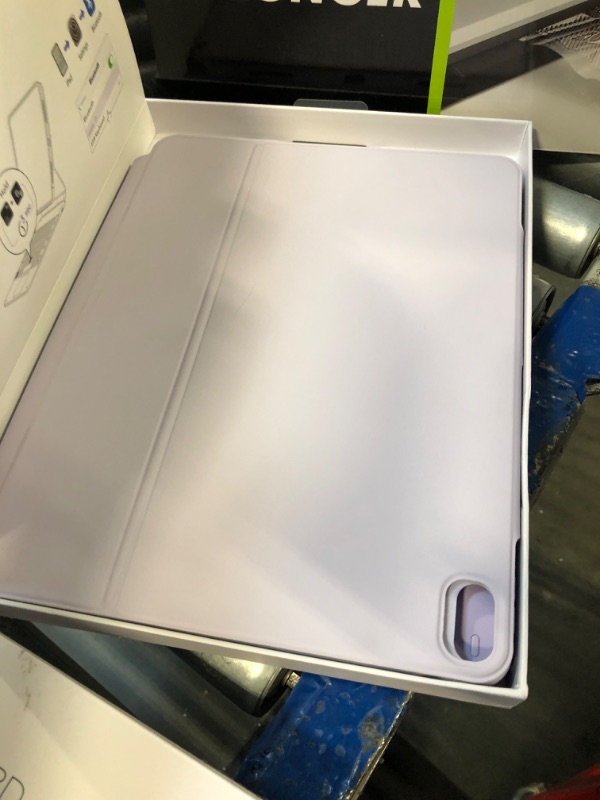 Photo 1 of ESR iPad Air 13 Inch Case Keyboard (M3/M2, 2025/2024), Easy-Set Magnetic Stand, Portrait/Landscape Mode, Removable Case with Multi-Touch Trackpad, Rebound 360 Series, Purple