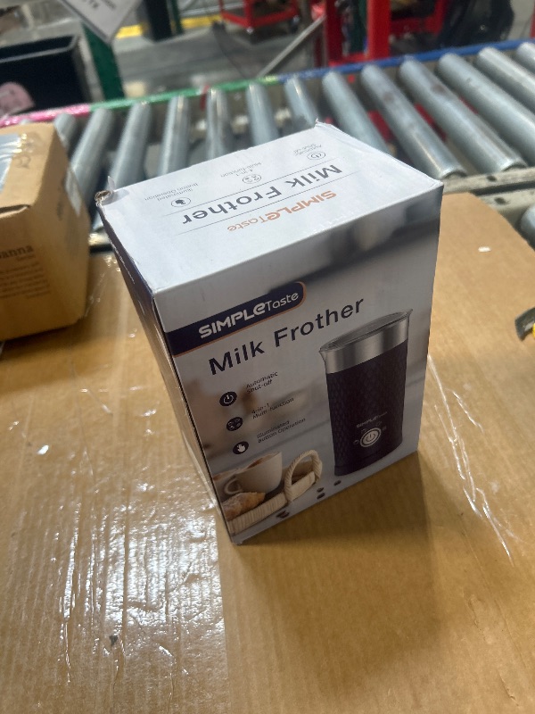 Photo 1 of ** MISSING BASE ** SIMPLETASTE Milk Frother, 4-in-1 Electric Milk Steamer, Automatic Warm and Cold Foam Maker and Milk Warmer for Latte, Cappuccinos, Macchiato
