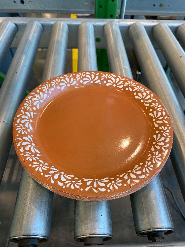 Photo 1 of *PARTIAL SET* Yungyan 50 Pcs Platos De Barro Mexicanos Paper Plates Cielito Lindo Baby Shower Party Supplies 9 Inch Mexican Plates Terracotta Clay Pottery Cinco De Mayo Wedding Party Decoration
